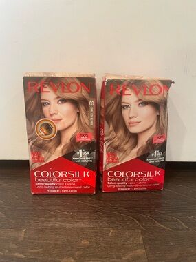 LOT (2) Revlon Colorsilk #60 Dark Ash Blonde Permanent Hair Color